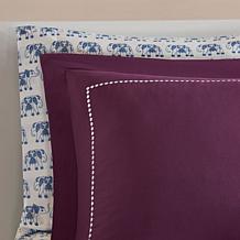 Intelligent Design  Tulay Complete Bed And Sheet Set Purple Queen
