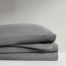 Intelligent Design Twin Microfiber Wrinkle-Free Sheet Set - Charcoal