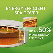 Intex PureSpa Chevron Deluxe 6ppl Cream Outdoor Inflatable Hot Tub Set