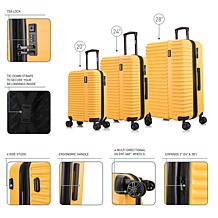 InUSA Ally Lightweight Hardside Spinner 3 Piece Set