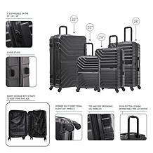 InUSA Aurum Hardside Spinner 4-Piece Expandable Luggage Set