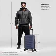 InUSA Deep 20" Lightweight Hardside Spinner Carry-On Suitcase