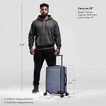InUSA Deep Lightweight Hardside Spinner 20" Carry-On