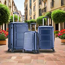 InUSA Pilot Lightweight Hardside Spinner 3-Piece Luggage Set