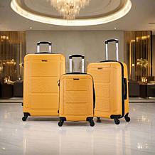 InUSA Pilot Lightweight Hardside Spinner 3-Piece Luggage Set