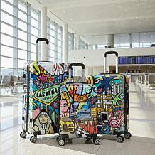InUSA Prints 3-Piece Lightweight Hardside Luggage Set