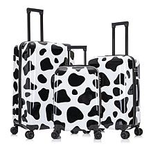 InUSA Prints 3-Piece Lightweight Hardside Luggage Set