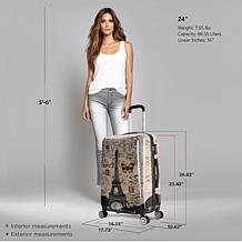 InUSA   Prints Lightweight Hardside 24" Spinner