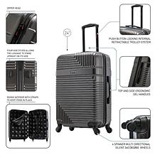 InUSA Resilience 24" Medium Checked Hardside Spinner