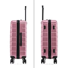 InUSA Trend 28" Large Checked Suitcase with Spinner Wheels