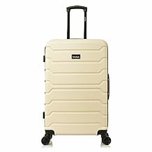 InUSA Trend 28" Large Checked Suitcase with Spinner Wheels