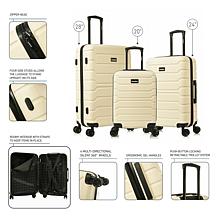 InUSA Trend 3-Piece Lightweight Hardside Spinner Luggage Set