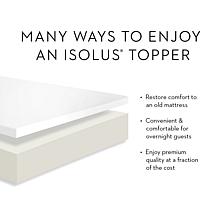 Isolus 2.5" Gel Memory Foam Mattress Topper - King