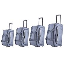 IZOD Carol 4pc Lightweight Rolling Duffel Bag w/Telescopic Handle