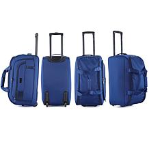 IZOD Gavin 4pc Lightweight Rolling Duffel Bag w/Telescopic Handle