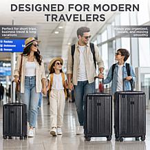 Izod Isla 3-Piece Hard Shell Spinner Luggage Set