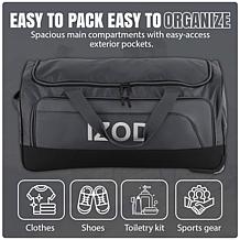 IZOD Katy 20" Rolling
Duffel Bag with Wheels & Telescopic Handle