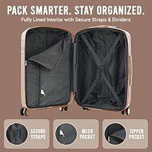 IZOD Mateo 20" Carry-On Hardside Luggage with Spinner Wheels