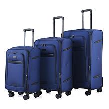 IZOD Noah 3pc Expandable Softside Luggage Set with Spinners & Lock