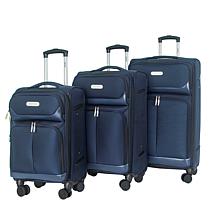 IZOD Ocean 3pc Expandable Luggage Set w/Spinner Wheels & Lock