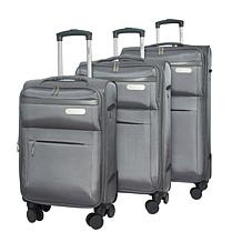 IZOD Ocean 3pc Expandable Luggage Set w/Spinner Wheels & Lock