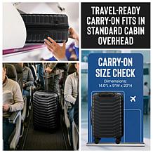 Izod Phantom 3-Piece Hard Shell Spinner Luggage Set