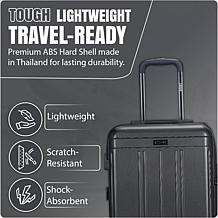 Izod Zoe 3-Piece Hard Shell Spinner Luggage Set