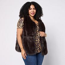 Jaclyn Smith Faux Fur Vest