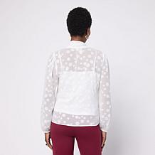 Jaclyn Smith Front Tie Blouse with Camisole