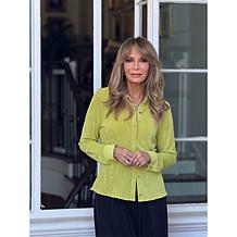 Jaclyn Smith Knit Button-Front Shirt