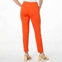 Jaclyn Smith Ponte Slim Ankle Trouser