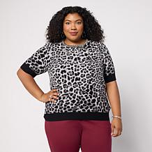 Jaclyn Smith Short Sleeve Pullover Sweater