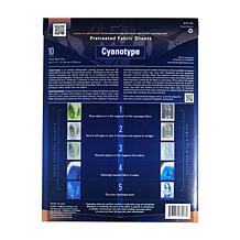 Jacquard Cyanotype Fabric Sheets 8.5" x 11" - 10 Pack