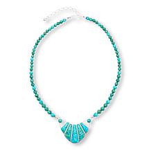 Jay King 18-1/4" Heavenly Well Lake Turquoise Beaded Drop Necklace