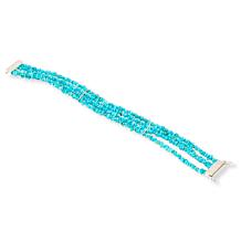 Jay King 4-Strand 7-1/4" Chilean Turquoise Bracelet w/Magnetic Clasp