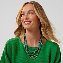 Jay King 5-Strand Spruce Mountain Turquoise Nugget 18" Necklace