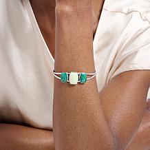 Jay King African Meadow Stone and Malachite Cuff Bracelet