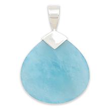 Jay King Aquamarine Sterling Silver Pear Pendant