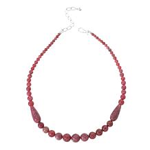 Jay King Baroque Rose Rhodonite Bead 18" Necklace