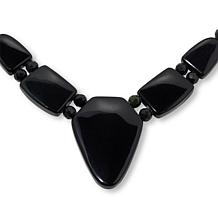 Jay King Black Serpentine Sterling Silver 18" Necklace