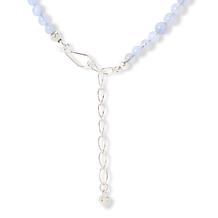 Jay King Blue Chalcedony & Rose Quartz Bead Necklace
