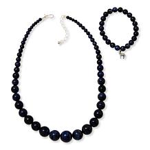 Jay King Sterling on sale Silver Black & White Pinolite Stone Necklace. 18