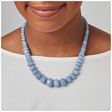 Jay King Cashmere Blue Anhydrite Graduated Bead Necklace