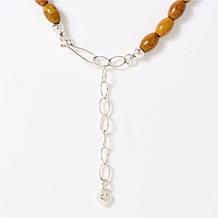 Jay King Chilean Turquoise and Jarosite Pendant with Beaded Necklace