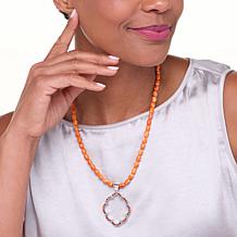 Jay King Gallery Collection Multi Shell and Turquoise Pendant-Necklace