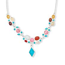 Jay King Gallery Collection Multicolor Multigemstone 18" Necklace