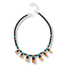 Jay King Gallery Collection Multigemstone Reversible 18" Necklace