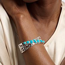 Jay King Gallery Collection Peruvian Turquoise Scroll Cuff Bracelet