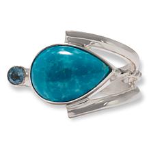 Jay King Gallery Collection Sonoran Turquoise and Blue Topaz Ring
