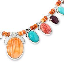 Jay King Gallery Collection Spiny Oyster Shell and Turquoise Necklace